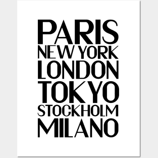 FAVE CITIES Posters and Art